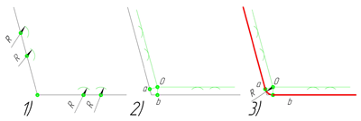 Переход прямой линии в другую прямую или окружность называется